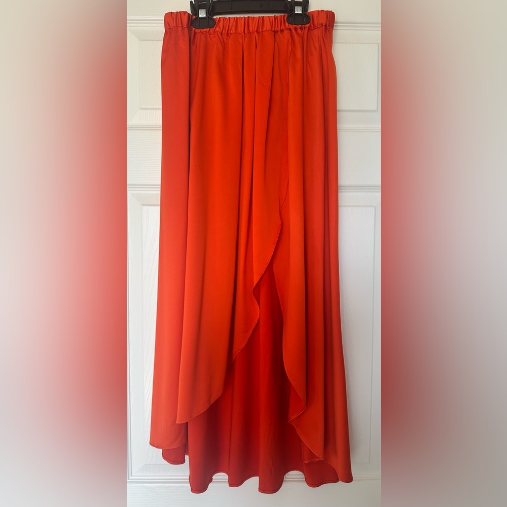 Express Vibrant Orange Maxi Skirt -New!